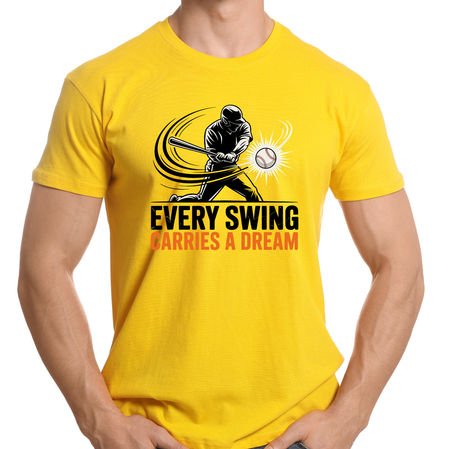 Every Swing Carries A Dream Baseball T-Shirt | Motivational Sports Tee | Baseball Player Gift