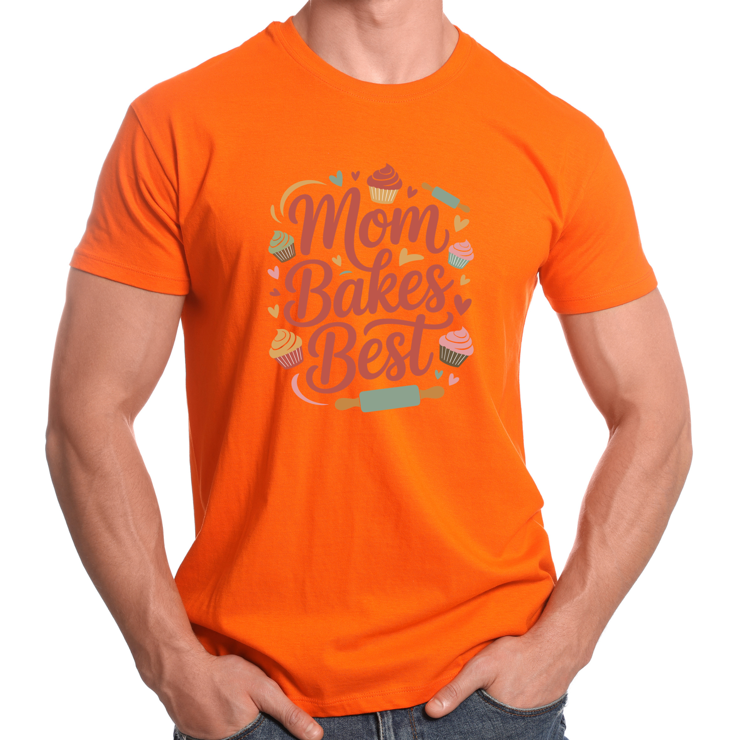 Mom Bakes Best T-Shirt | Cute Baking Mom Tee | Mother's Day Gift for Baker