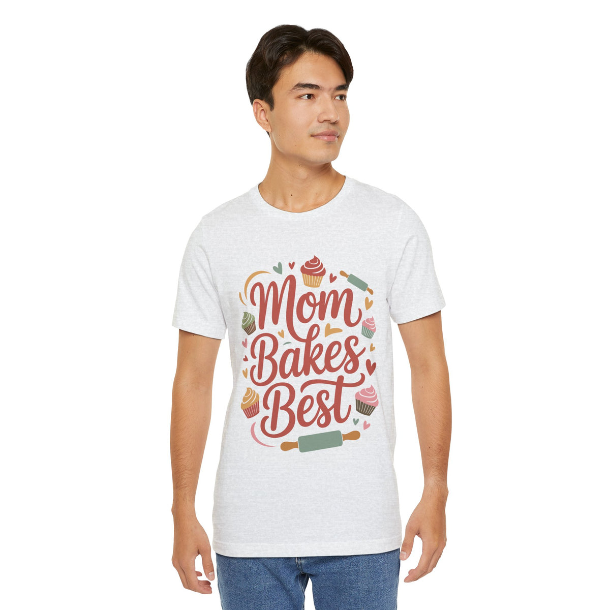 Mom Bakes Best Unisex T-Shirt | Baking Mom Shirt | Cute Gift For Mom