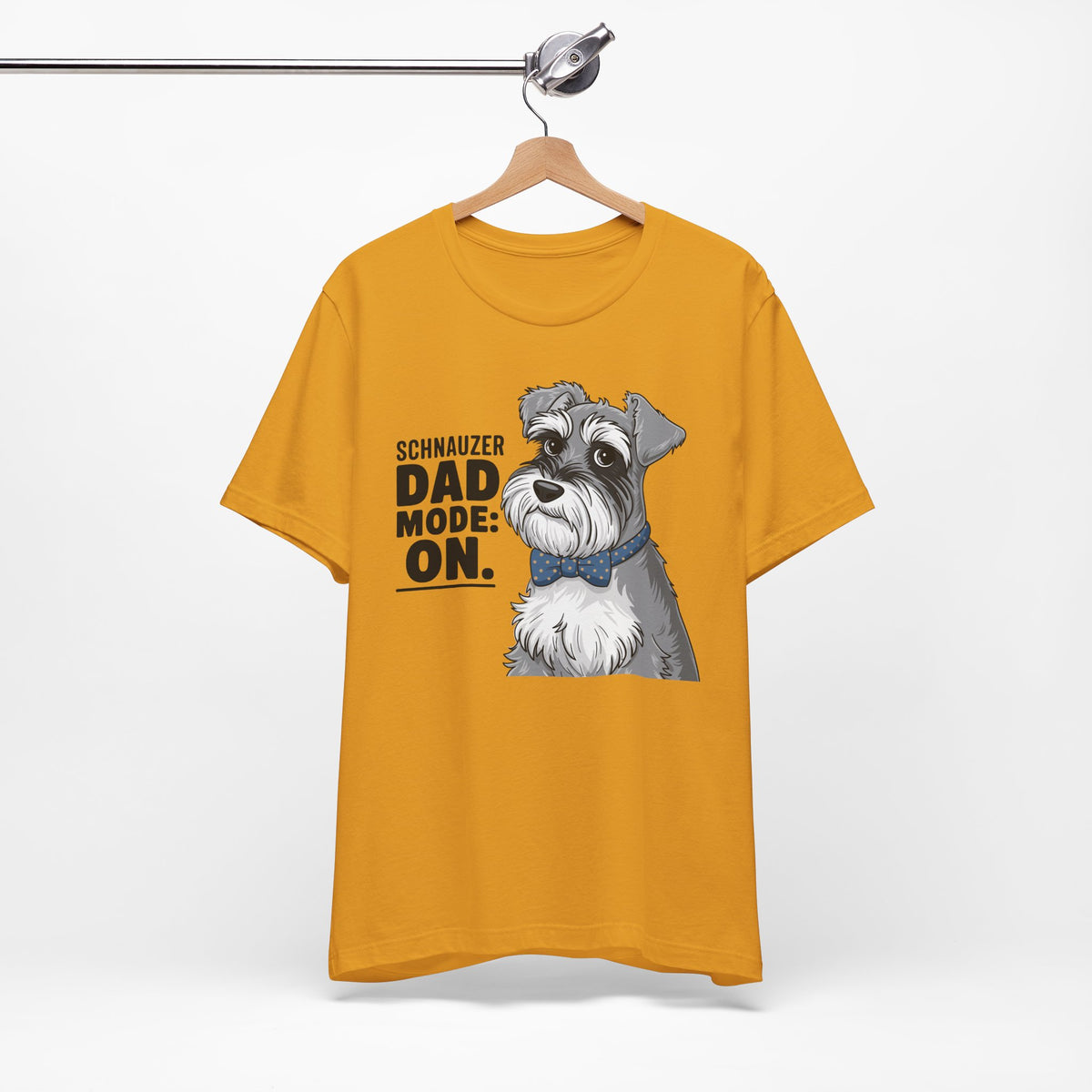 Schnauzer Dad Mode On Unisex T-Shirt | Schnauzer Dad Shirt | Funny Miniature