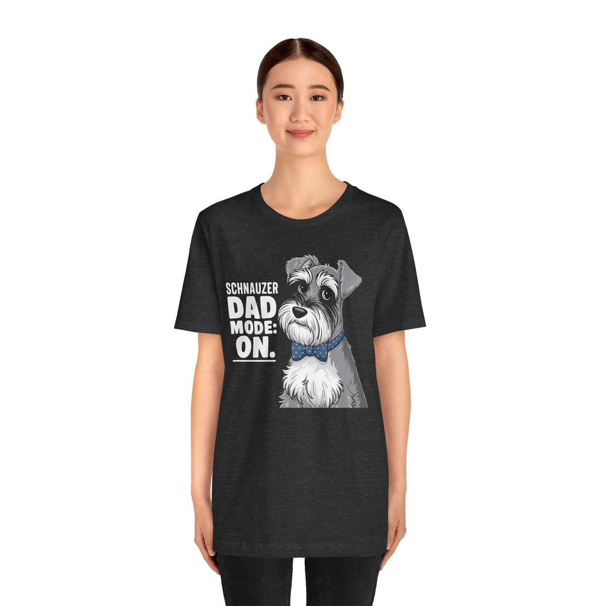 Schnauzer Dad Mode On Unisex T-Shirt | Schnauzer Dad Shirt | Funny Miniature