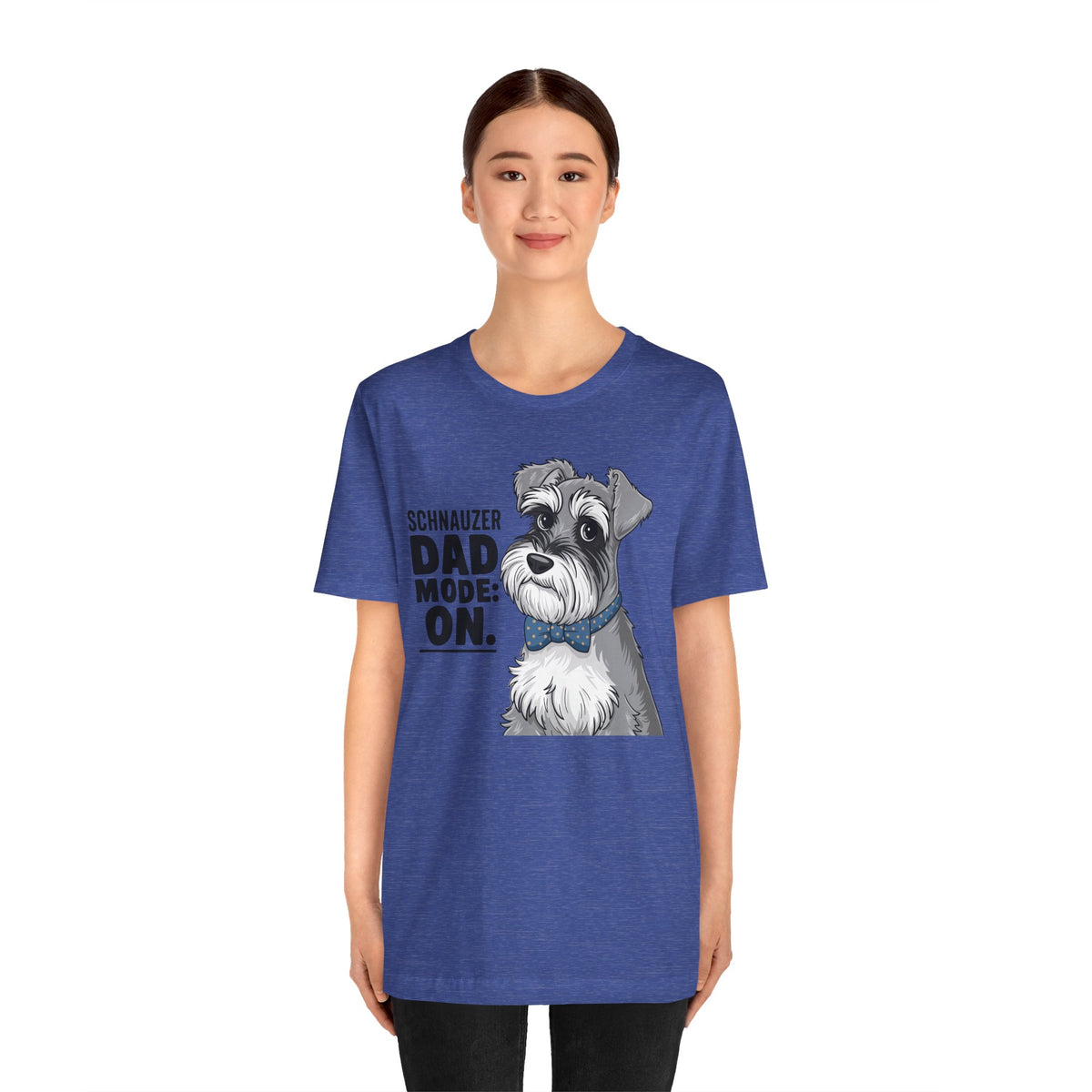 Schnauzer Dad Mode On Unisex T-Shirt | Schnauzer Dad Shirt | Funny Miniature