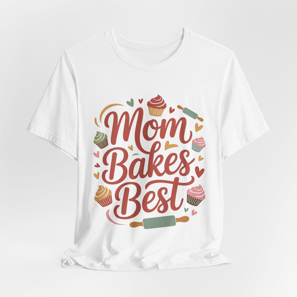 Mom Bakes Best Unisex T-Shirt | Baking Mom Shirt | Cute Gift For Mom