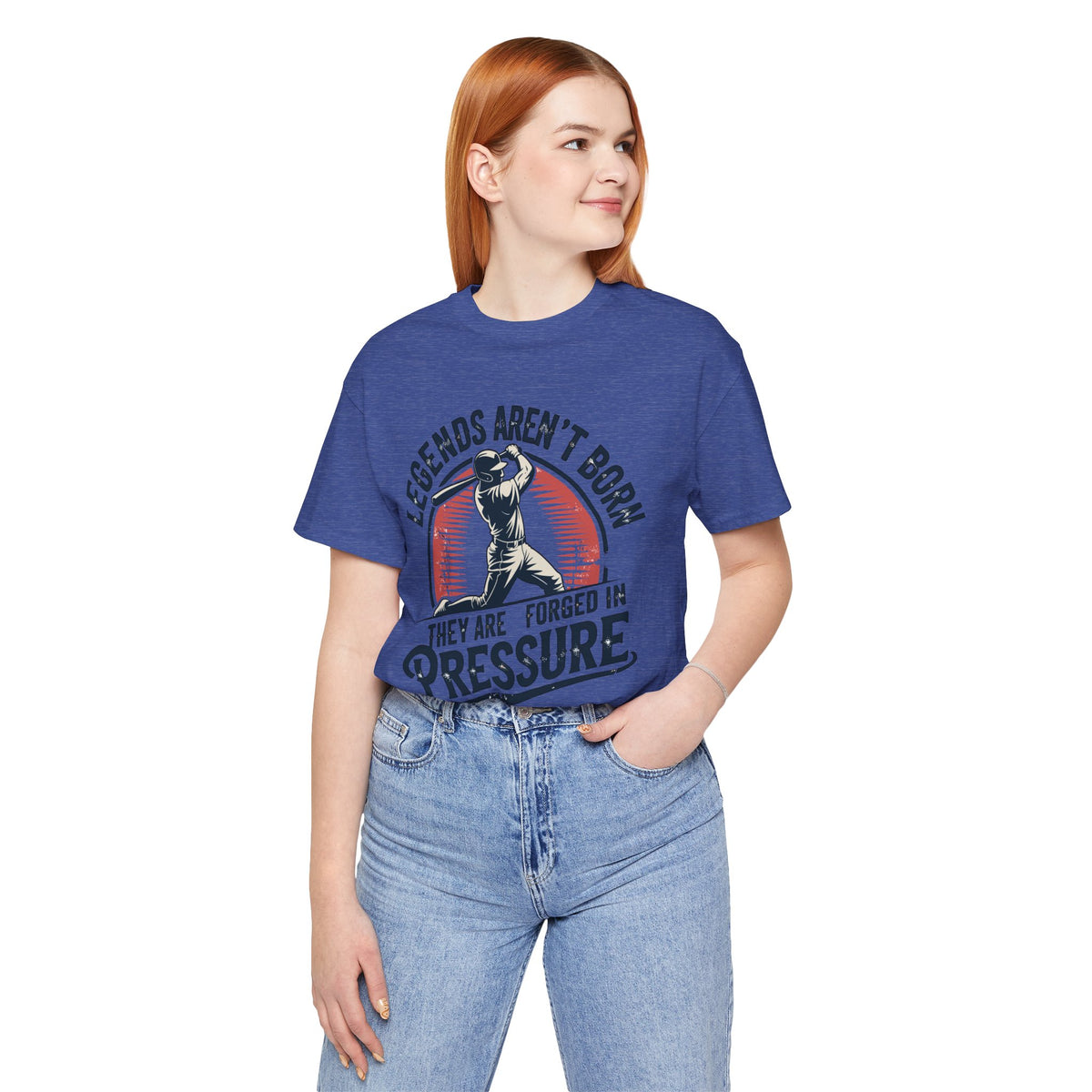 Legends Are Forged in Pressure Motivational Baseball Unisex Shirt