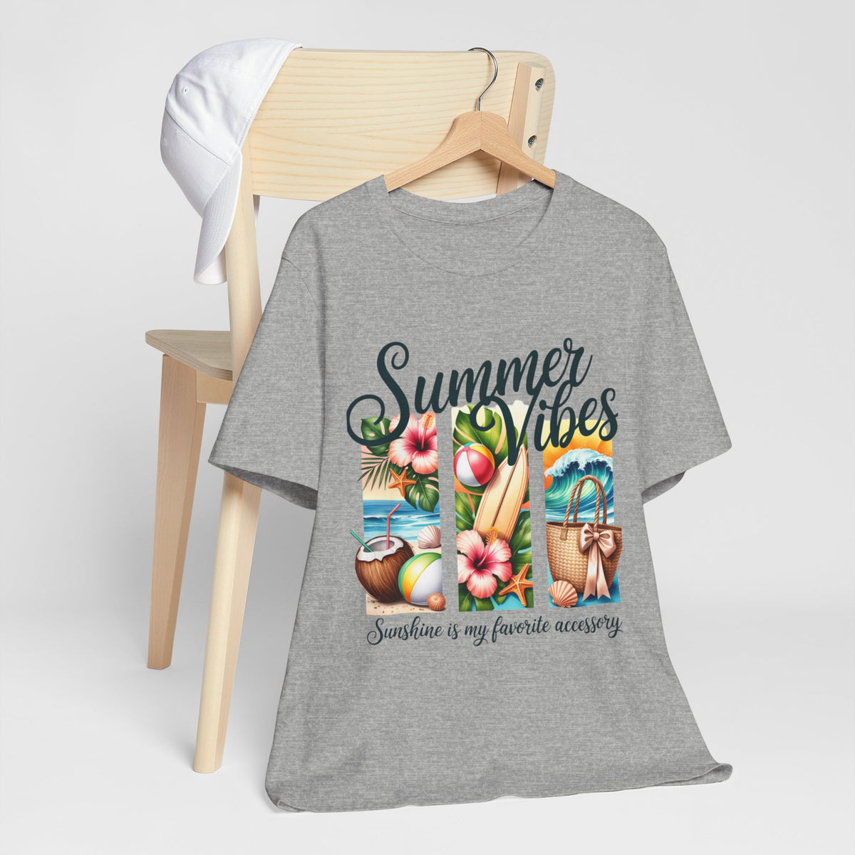 Summer Vibes T-Shirt-"Sunshine is my favorite accessory" Graphic Unisex T-Shirt by Printify