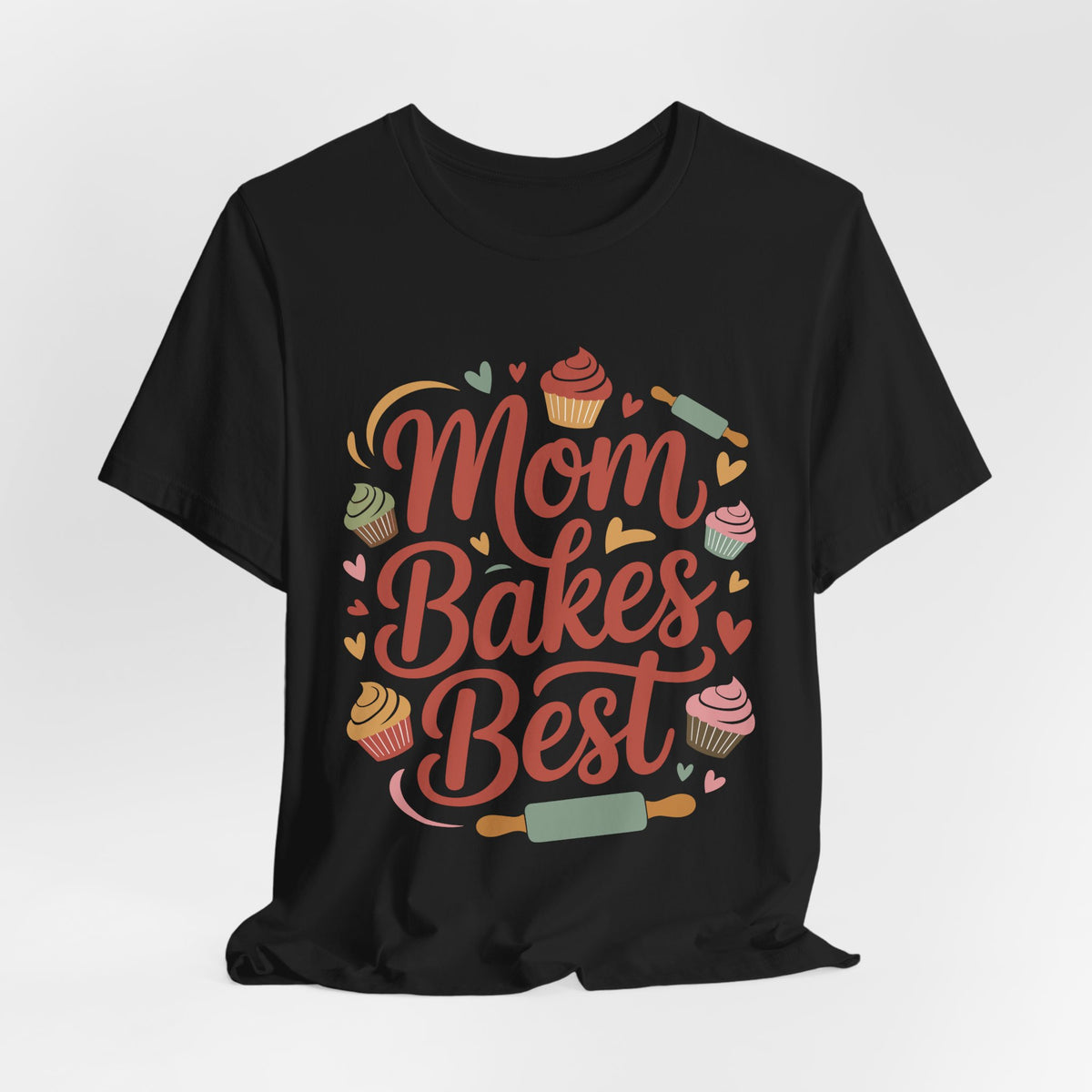 Mom Bakes Best Unisex T-Shirt | Baking Mom Shirt | Cute Gift For Mom