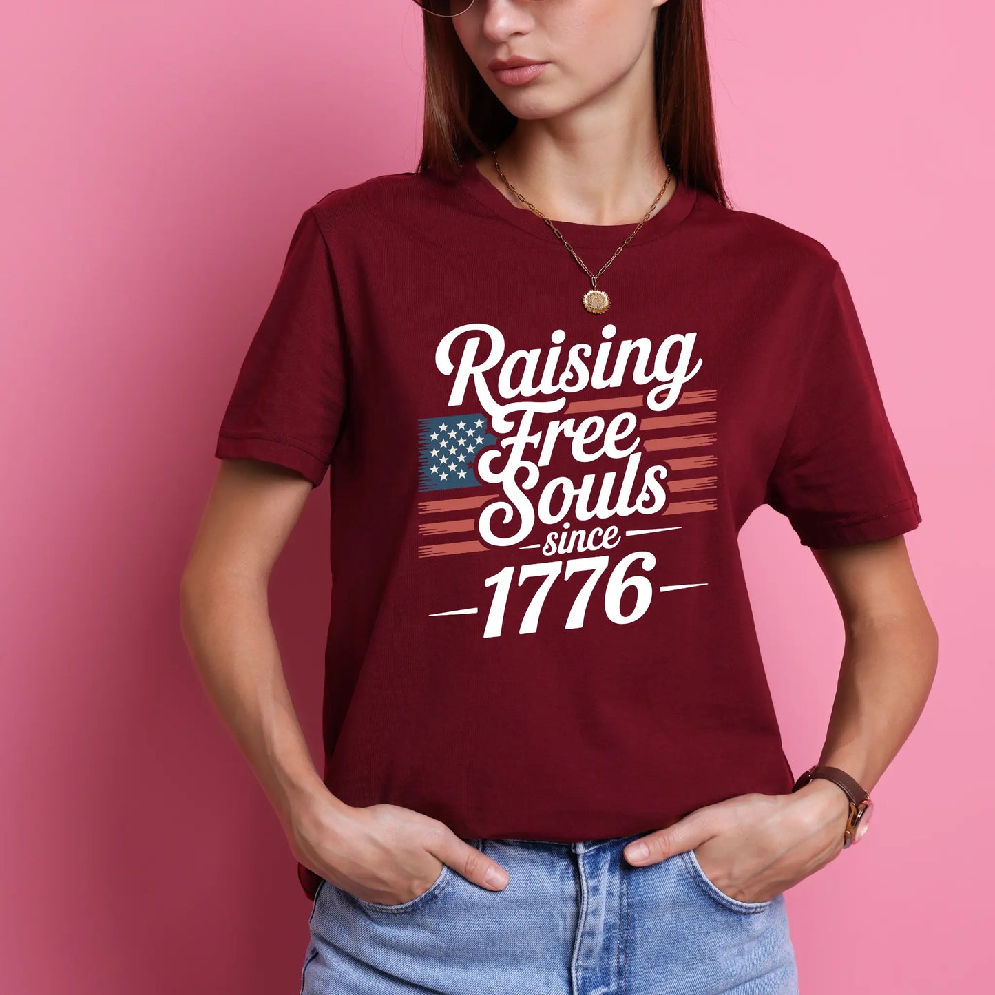 Raising Free Souls Since 1776 T-Shirt | 4th of July Shirt 2026 | Patriotic Parenting Tee by Ortrends