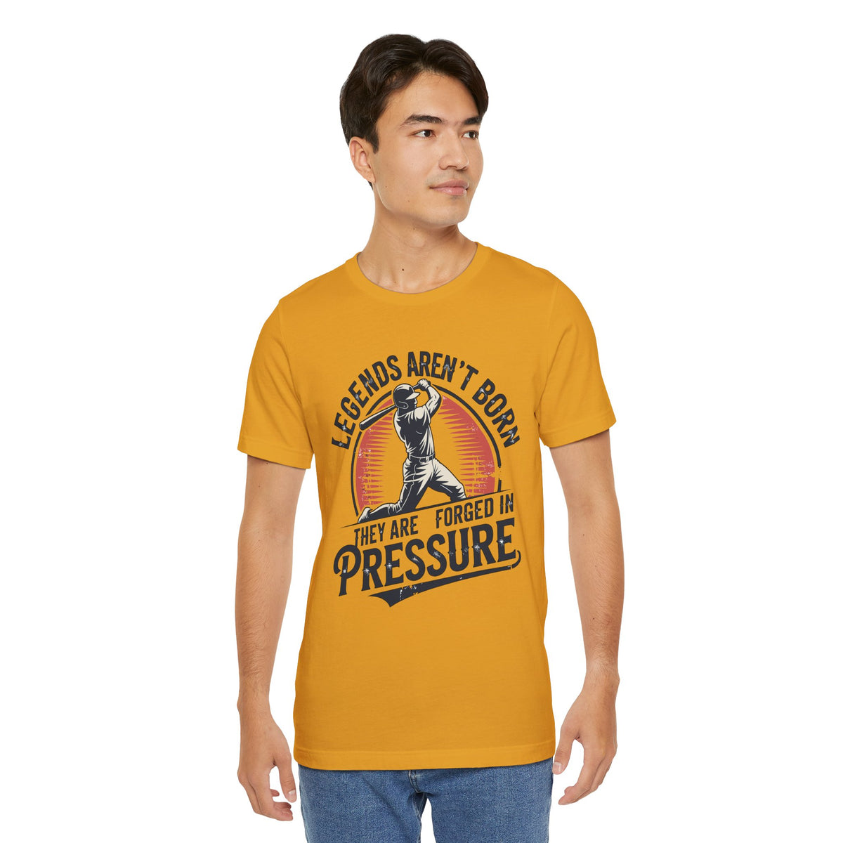 Legends Are Forged in Pressure Motivational Baseball Unisex Shirt