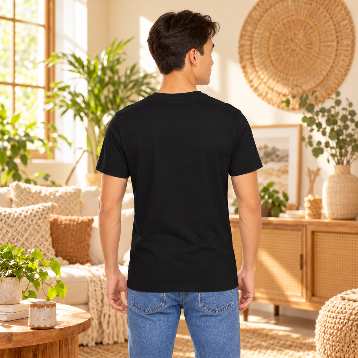 Hunde-T-Shirt „Gute Zeiten und goldener Himmel“ am Strand | Ortrends
