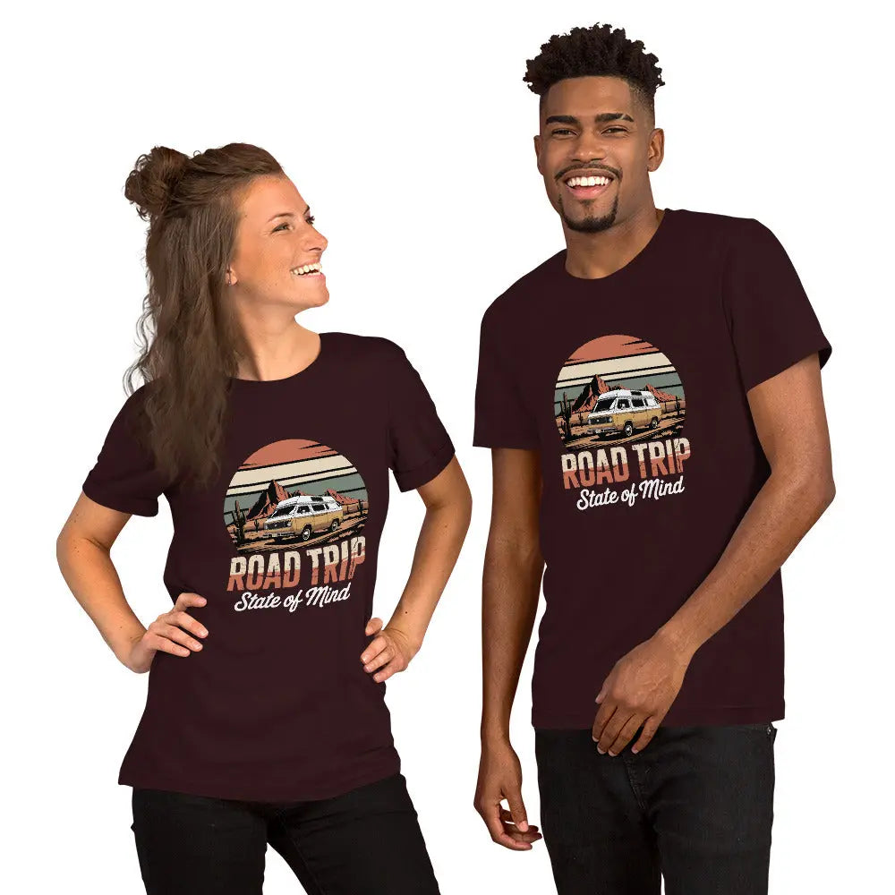 Road Trip State of Mind Women's T-Shirt | Road Trip Shirt for Women by Ortrends