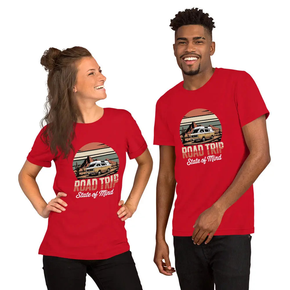 Road Trip State of Mind Women's T-Shirt | Road Trip Shirt for Women by Ortrends