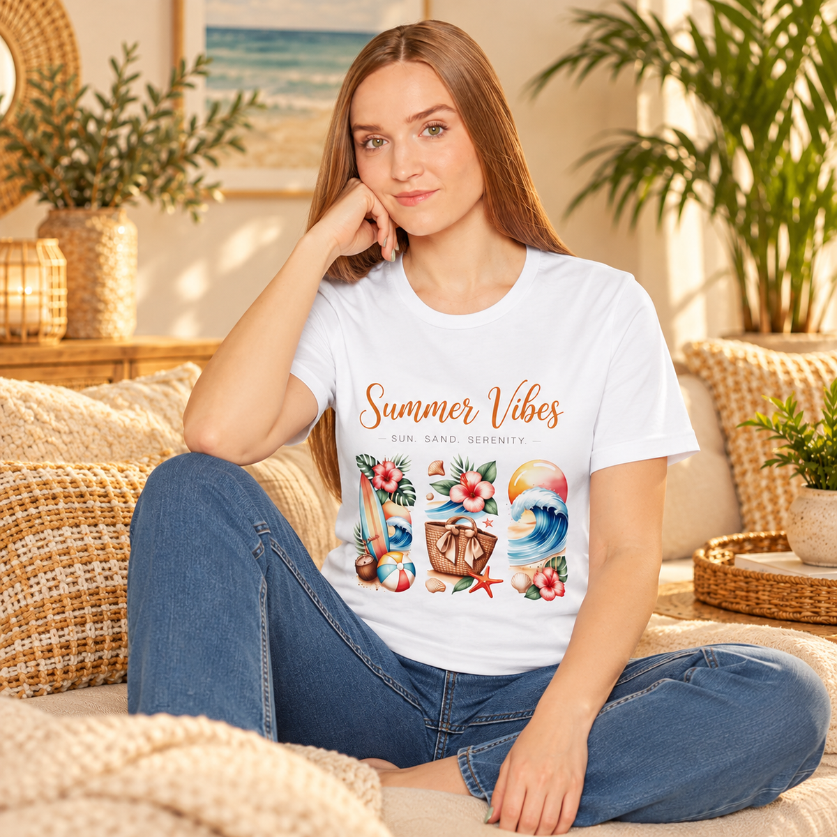 Summer Vibes Beach Graphic Tee | Unisex | Ortrends