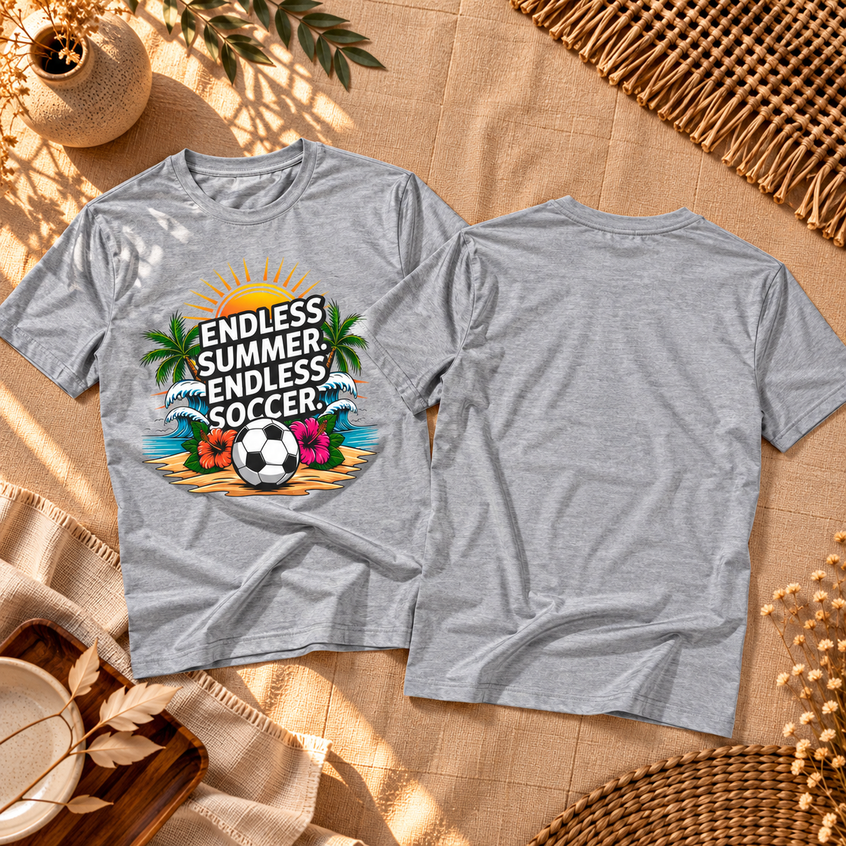 Camiseta de fútbol playa tropical | Verano sin fin | Ortrends