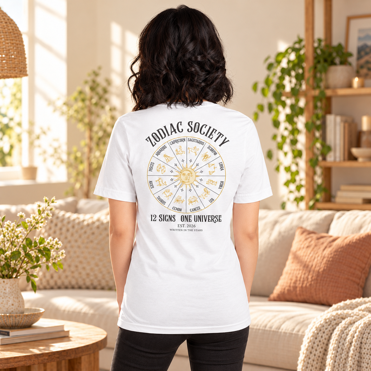 T-shirt Zodiac Society | Haut astrologie 12 signes du zodiaque