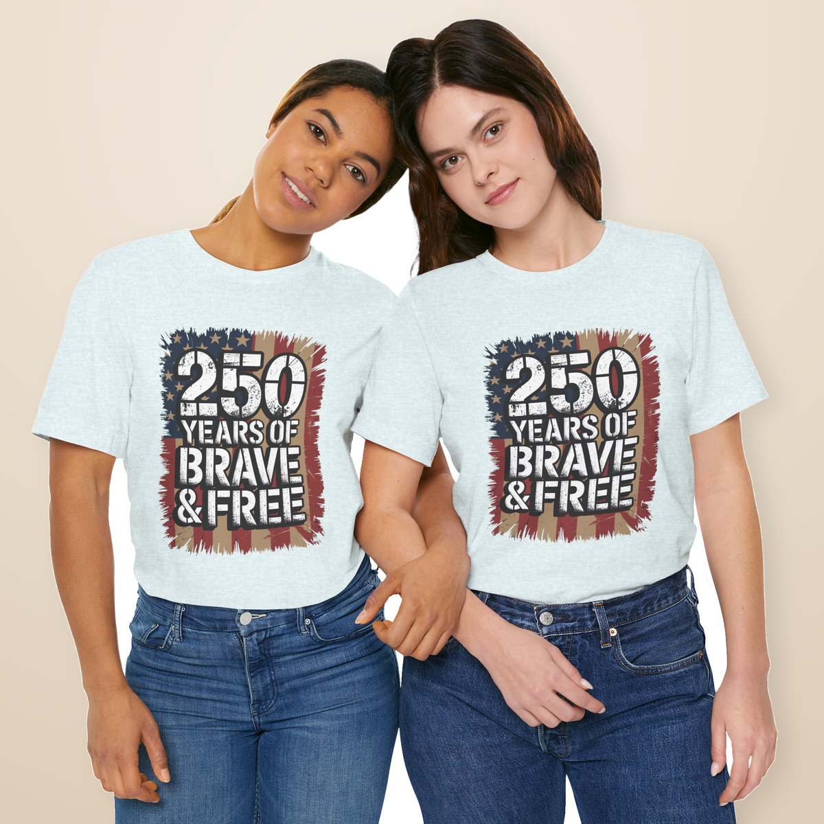 250 Years of Brave & Free Flag Tee | Ortrends