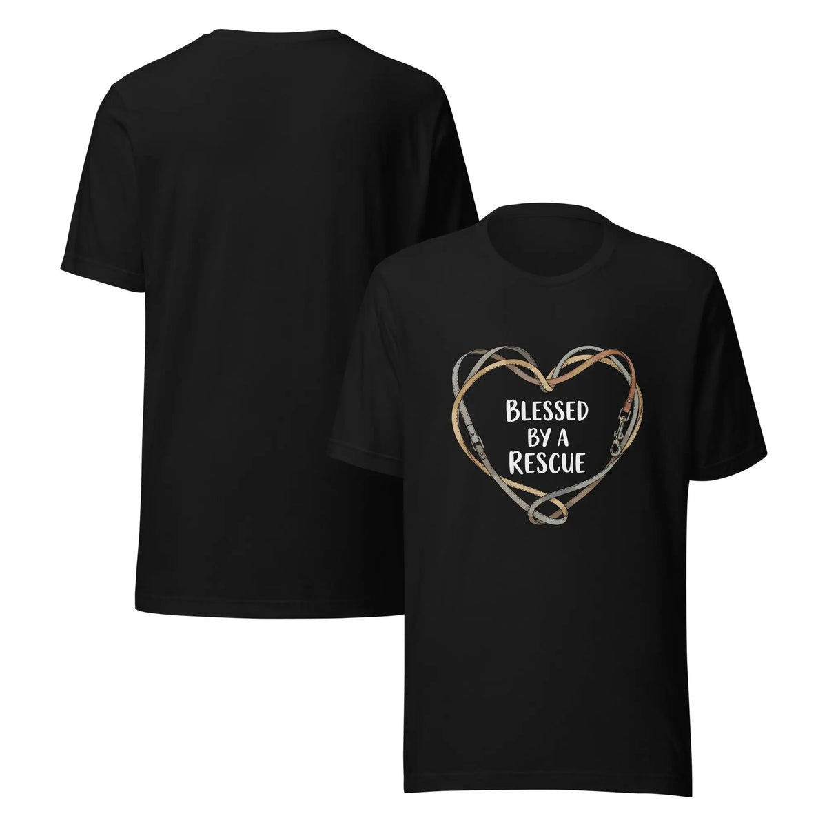 Blessed By a Rescue Pet Lover Graphic Tee by Ortrends