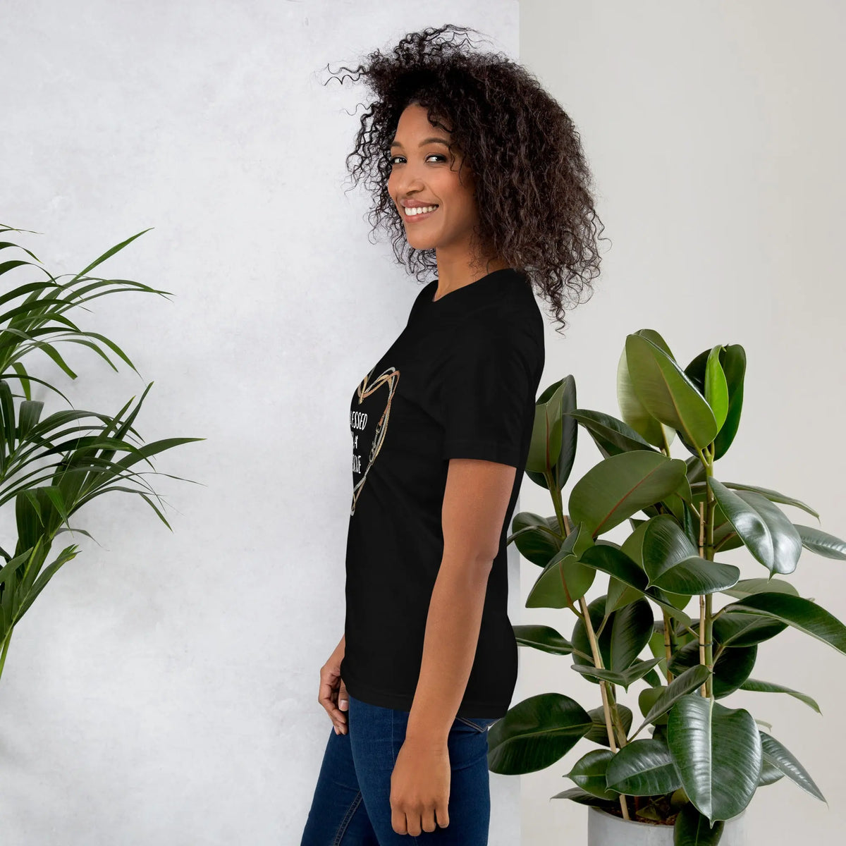 Blessed By a Rescue Pet Lover Graphic Tee by Ortrends