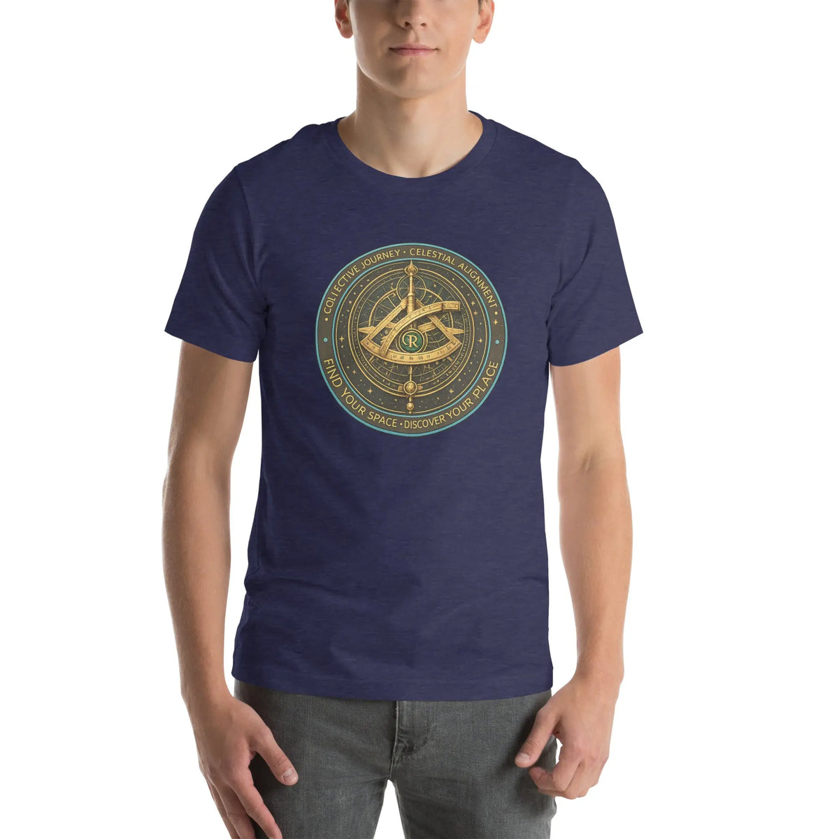 Find Your Space Unisex T-Shirt | Bella Canvas DTG Celestial Compass Tee by Ortrends