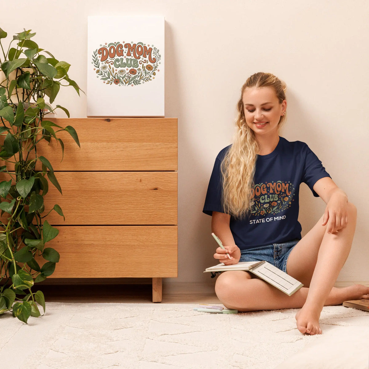 Dog Mom's Club State of Mind Graphic Tee by Ortrends