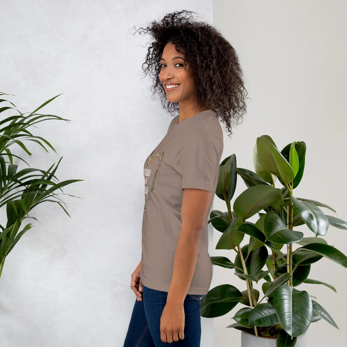 Blessed By a Rescue Pet Lover Graphic Tee by Ortrends
