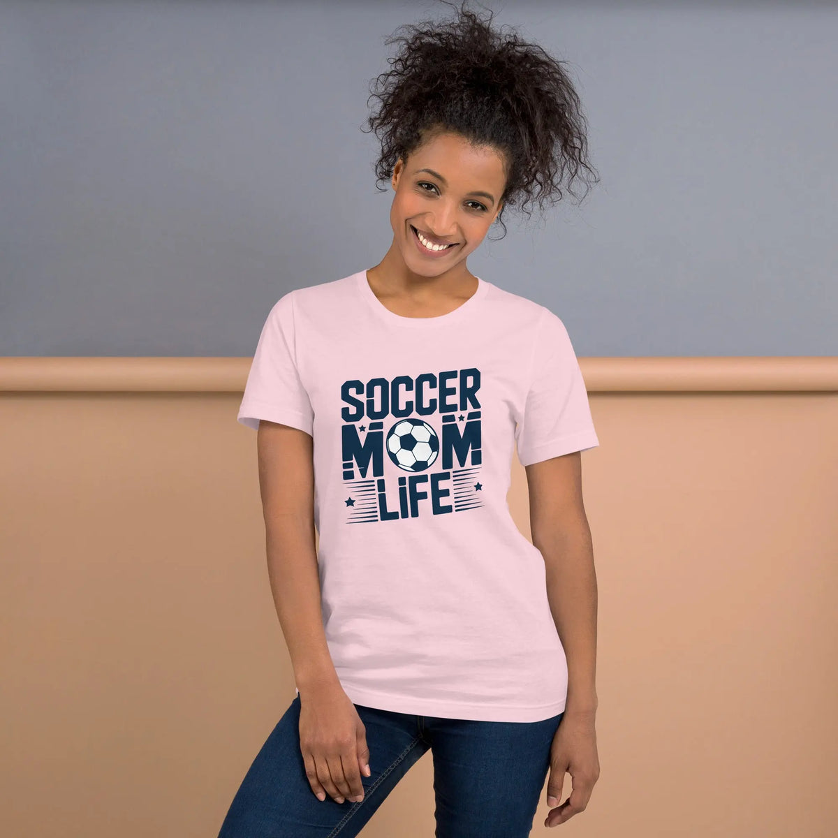 Soccer Mom Life Unisex T-Shirt | Bella Canvas DTG Soccer Tee by Ortrends