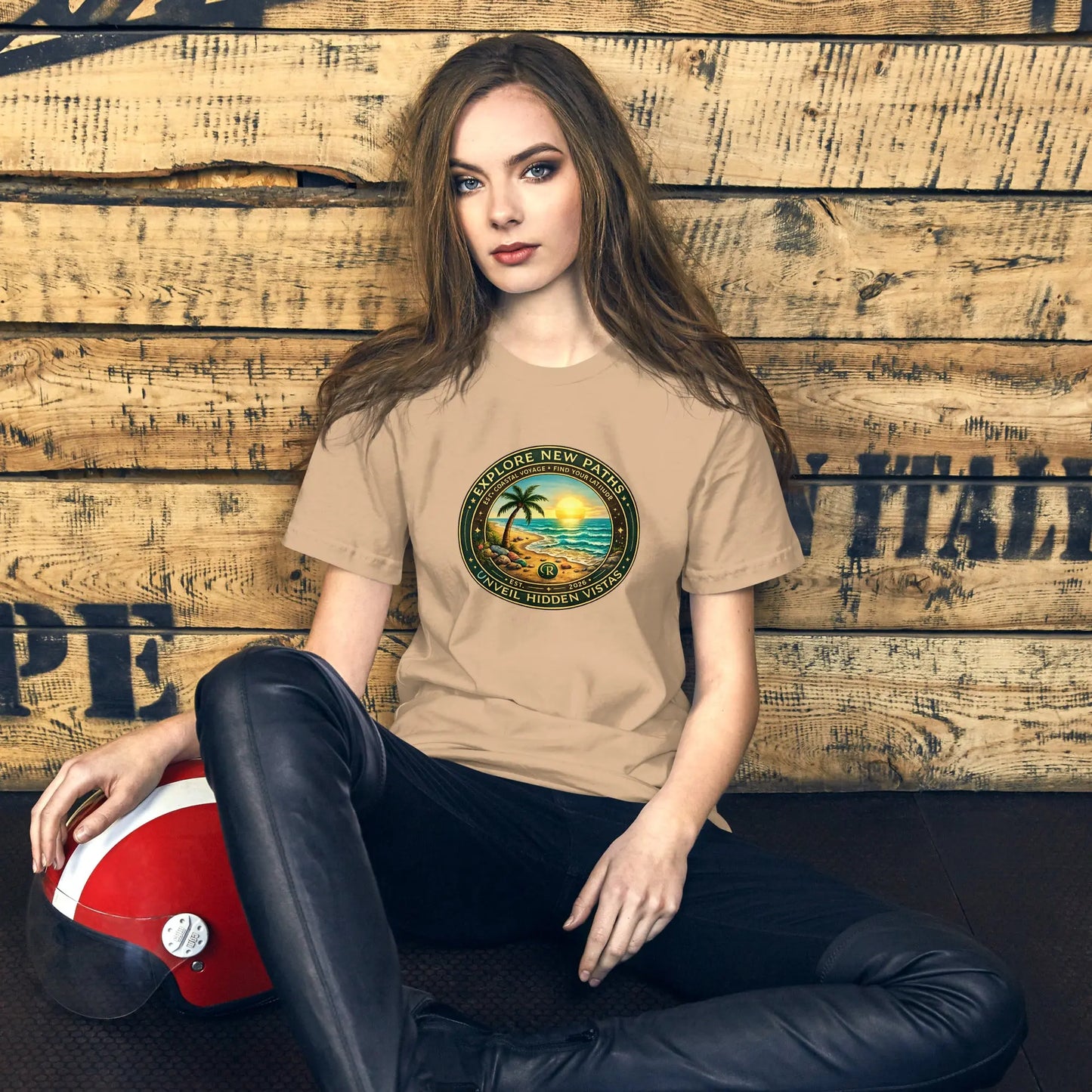 Explore New Paths Unisex T-Shirt | Bella Canvas DTG Coastal Adventure Tee by Ortrends