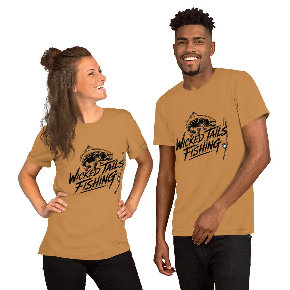 Wicked Tails Fishing Pet Lover Graphic Tee by Ortrends