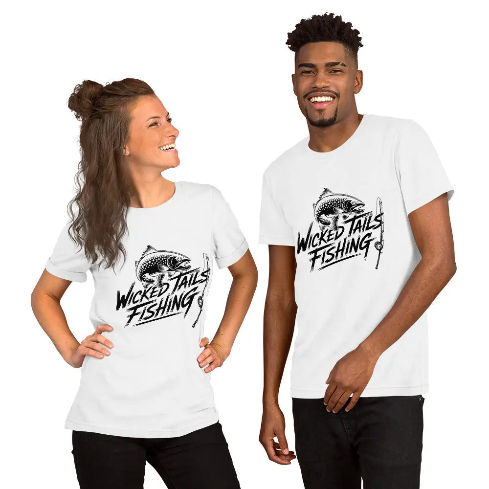 Wicked Tails Fishing Pet Lover Graphic Tee by Ortrends