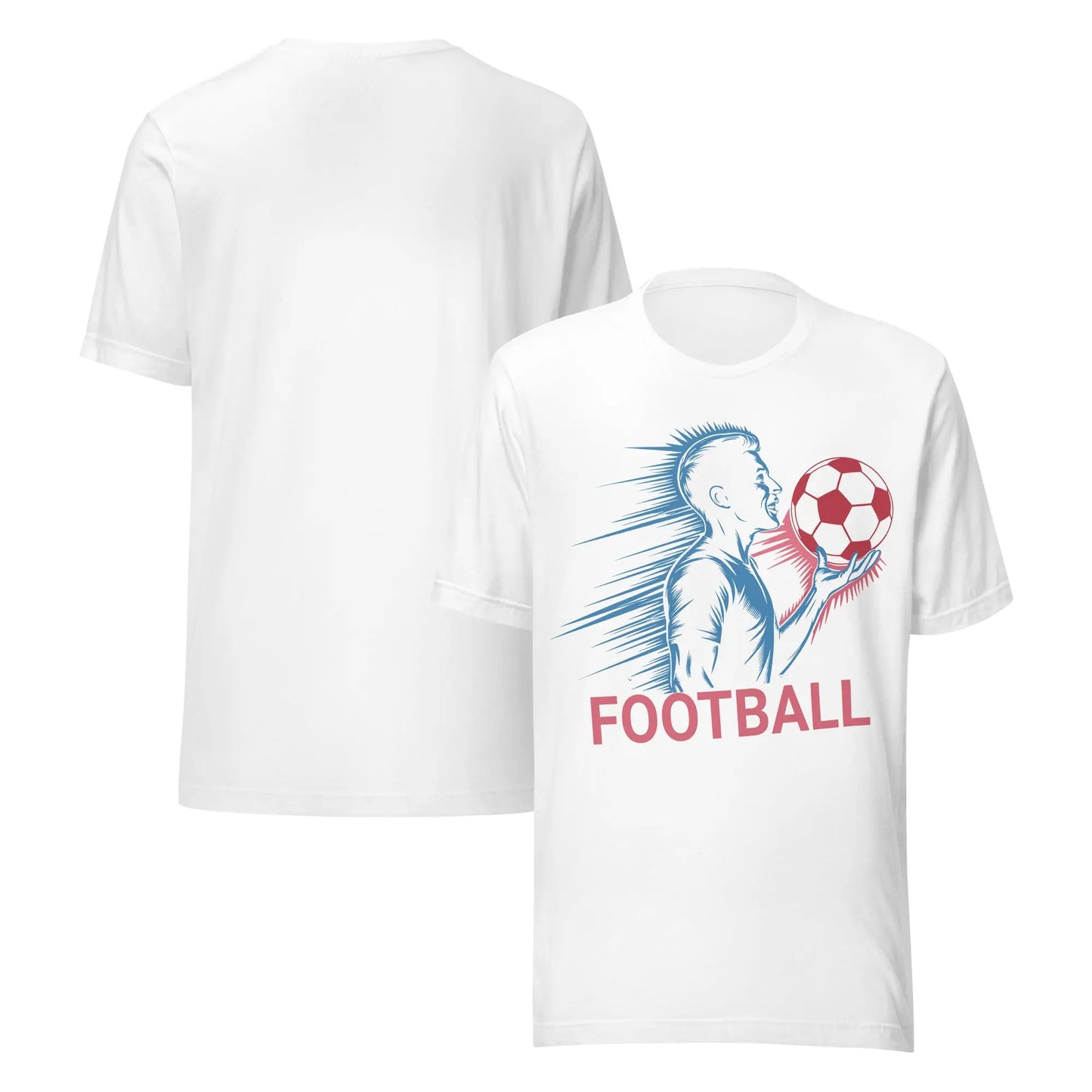 Football Spirit Unisex T-Shirt | Bella Canvas DTG Soccer Graphic Tee by Ortrends