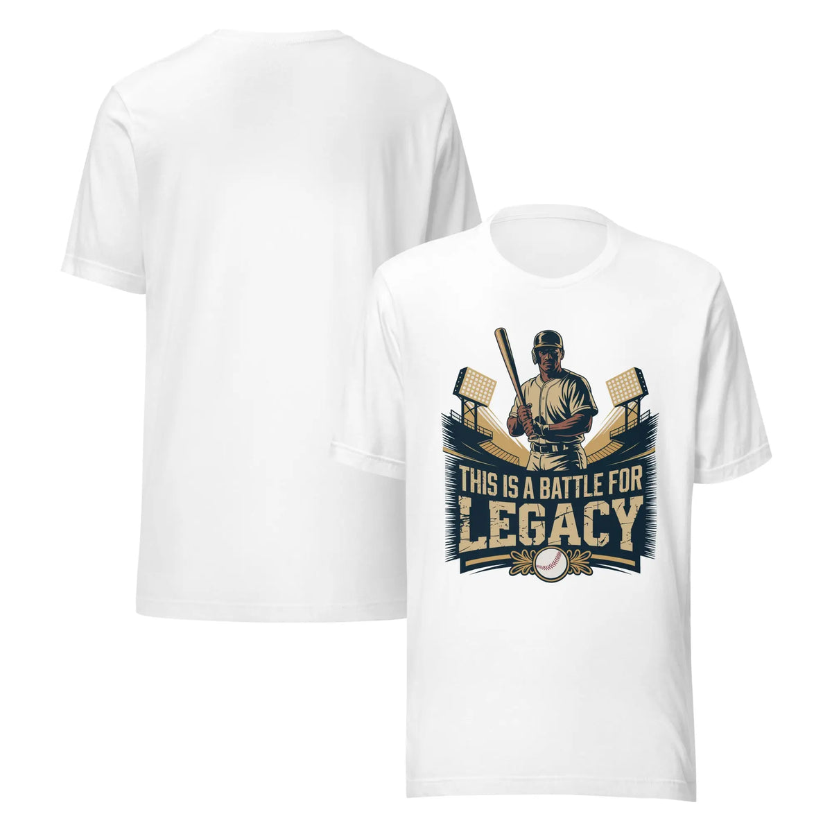 Battle For Legacy Unisex T-Shirt | Bella Canvas DTG Baseball Tee by Ortrends