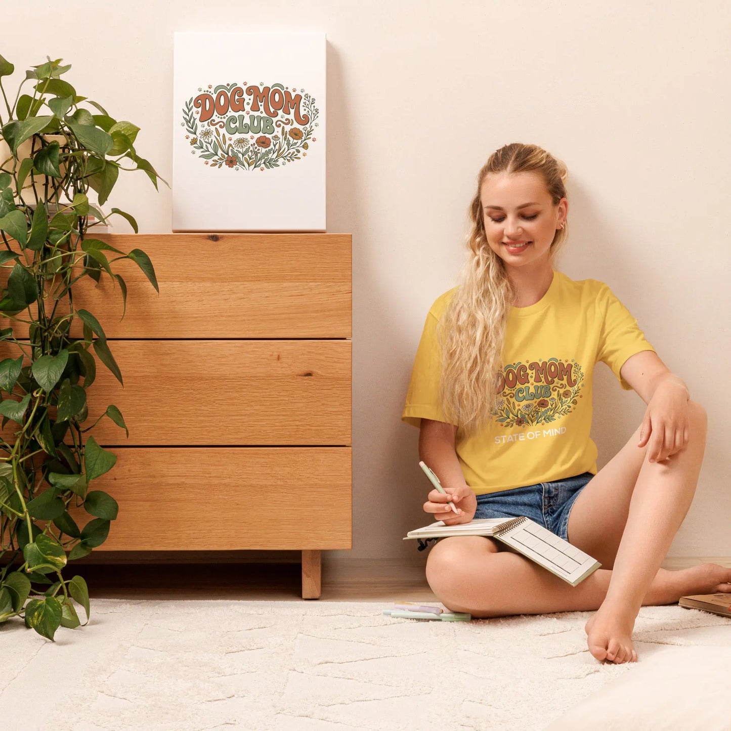 Dog Mom's Club State of Mind Graphic Tee by Ortrends