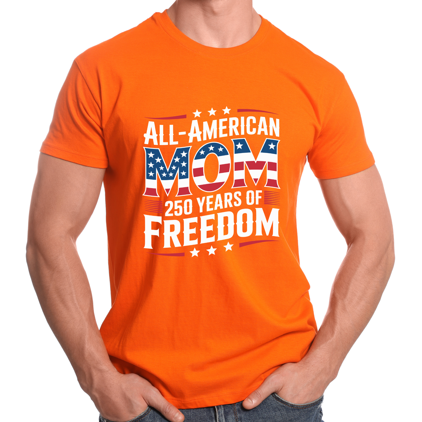 250 Years of Freedom Tee, Patriotic Mom Shirt, 4th of July Shirt, USA Independence Gift for Mom (Copy)