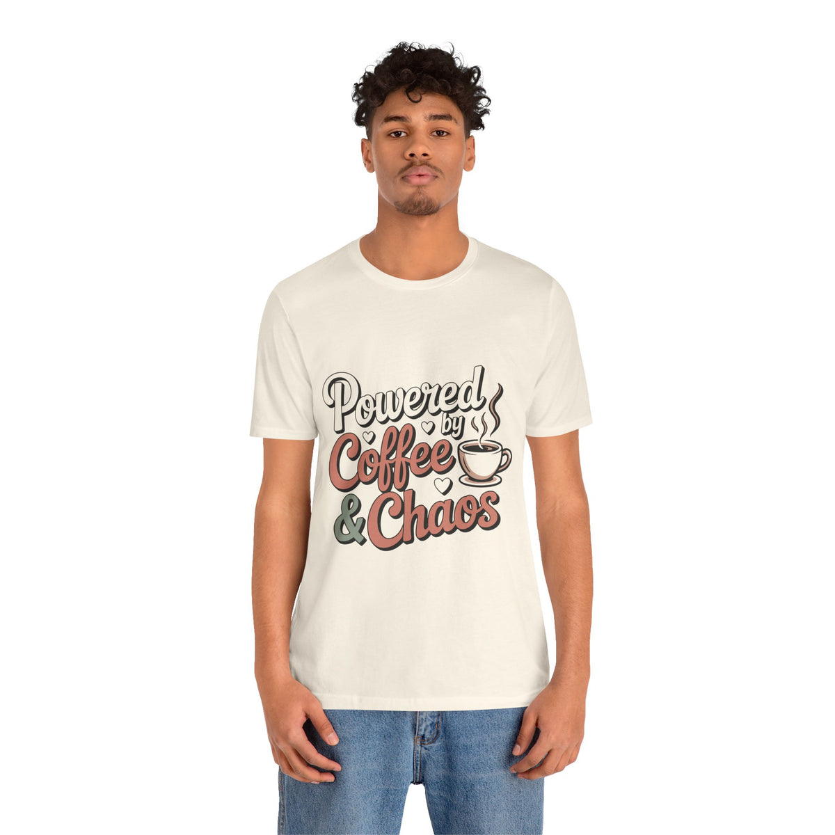 Powered by Coffee & Chaos Unisex T‑Shirt by Printify