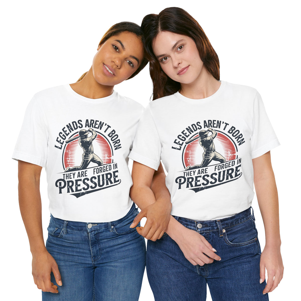 Legends Are Forged in Pressure Motivational Baseball Unisex Shirt