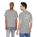 Quality Never Fades T-Shirt-Vintage Script Back Print, Premium Streetwear Unisex T-Shirt by Printify
