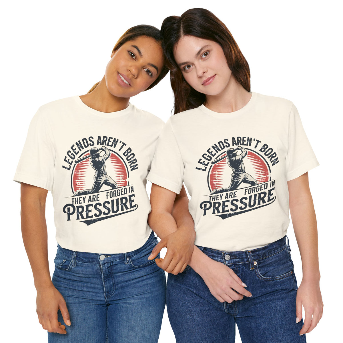 Legends Are Forged in Pressure Motivational Baseball Unisex Shirt