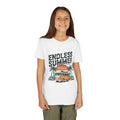Youth Tee-"Endless Summer" Retro Camper Palm Tree Graphic Unisex T-Shirt by Printify