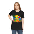 Summer Goals Beach Tee-Tropical Soccer & Sunshine Graphic Unisex T-Shirt by Printify