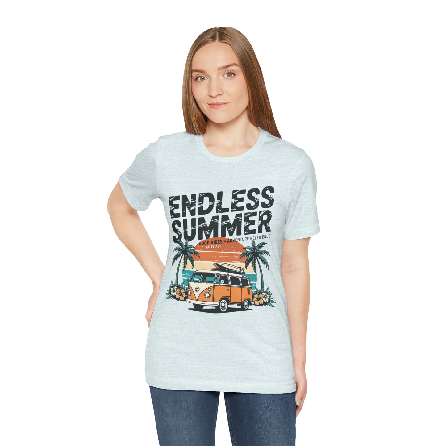 Endless Summer VW Camper Tee-Retro Surf Van Unisex T-Shirt by Printify