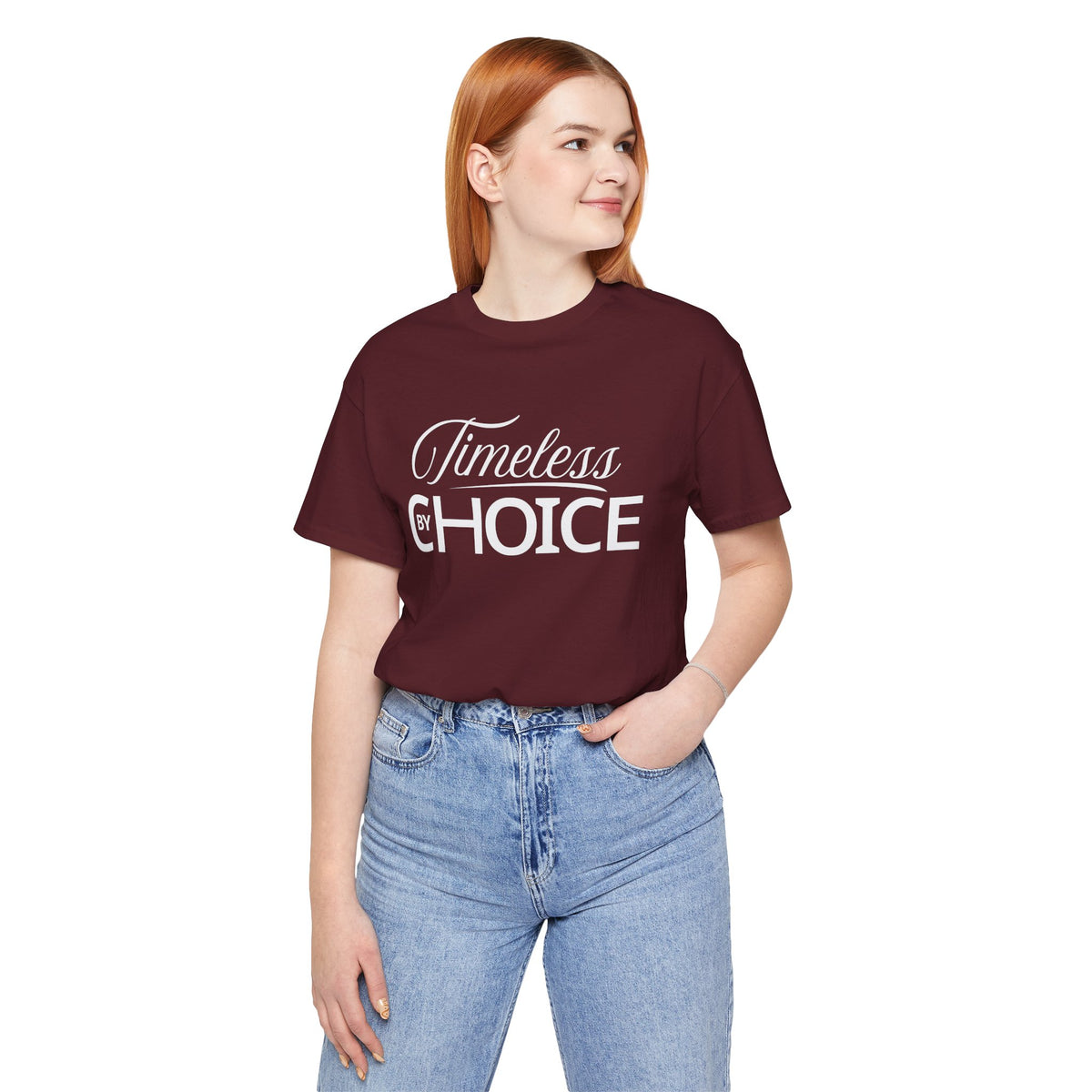 Timeless By Choice Graphic Tee-Retro Inspirational Cotton Unisex T-Shirt by Printify