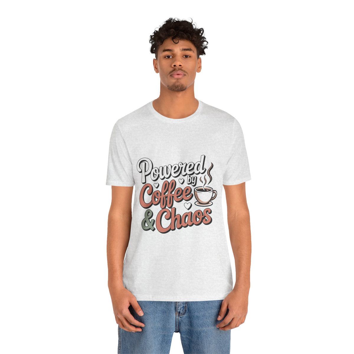 Powered by Coffee & Chaos Unisex T‑Shirt by Printify