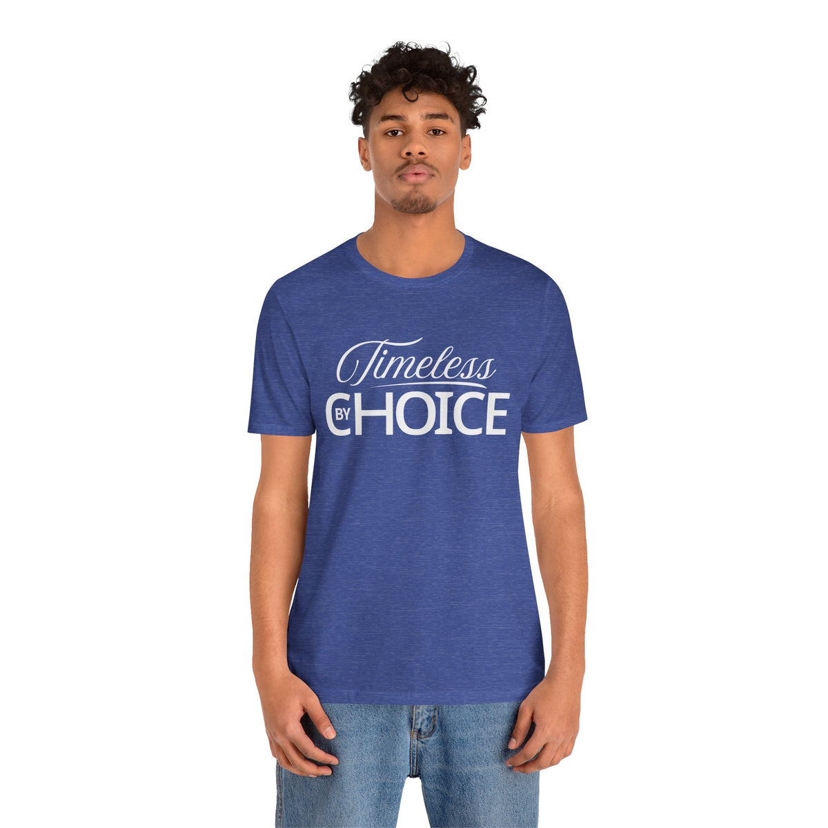 Timeless By Choice Graphic Tee-Retro Inspirational Cotton Unisex T-Shirt by Printify