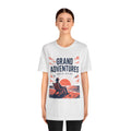 Grand Adventures Sunset Tee-"Never Retire" Beach Vacation Unisex T‑Shirt by Printify