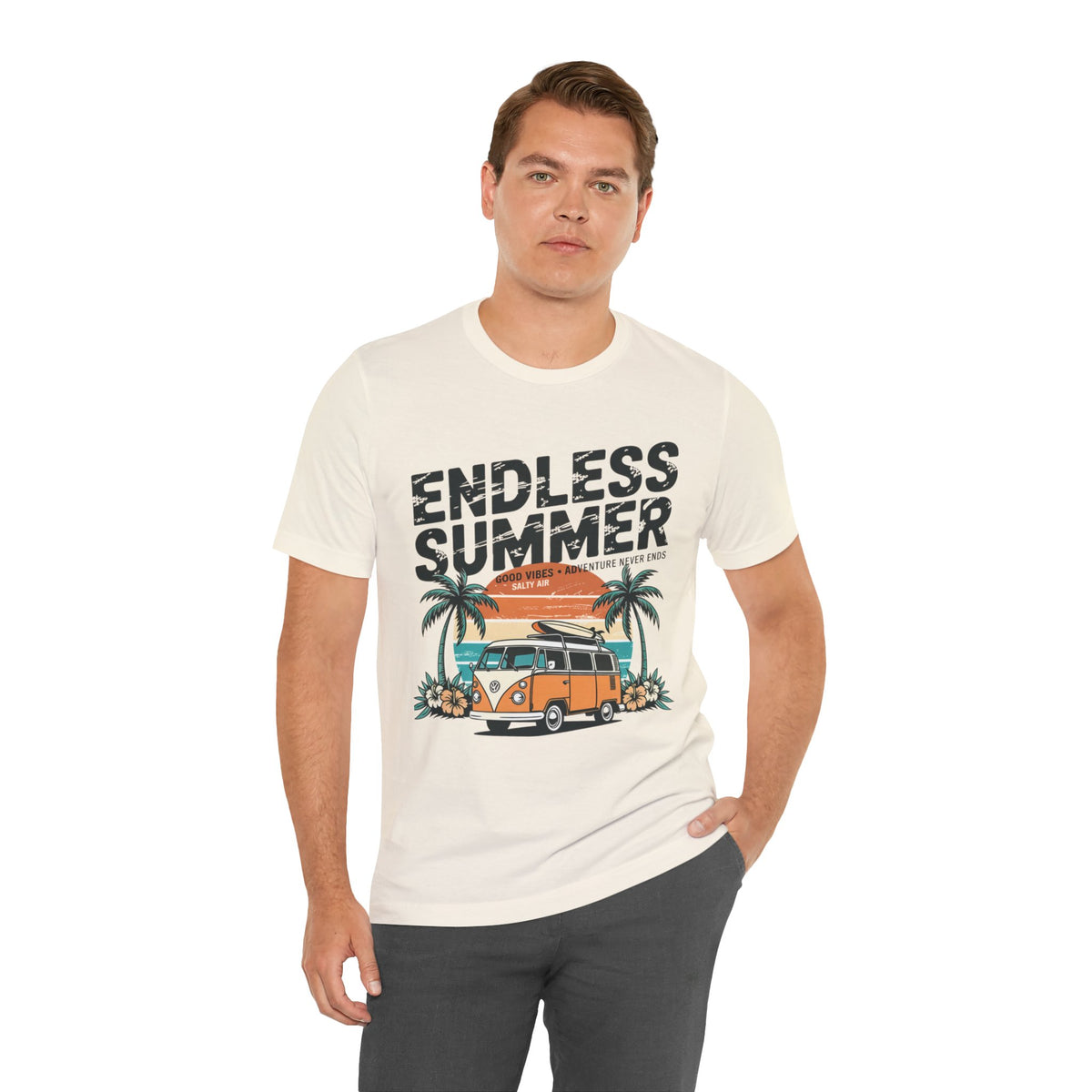 Endless Summer VW Camper Tee-Retro Surf Van Unisex T-Shirt by Printify