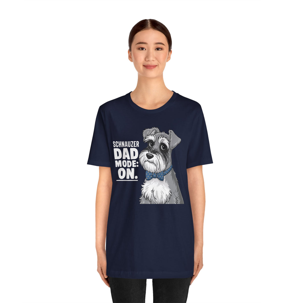Schnauzer Dad Mode On Unisex T-Shirt | Schnauzer Dad Shirt | Funny Miniature