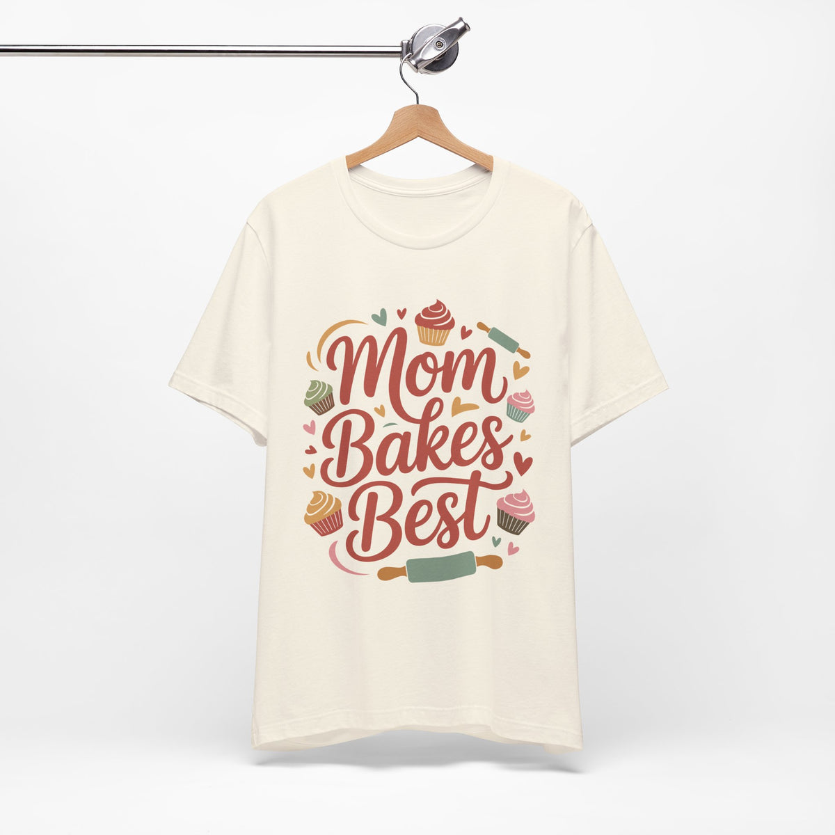 Mom Bakes Best Unisex T-Shirt | Baking Mom Shirt | Cute Gift For Mom