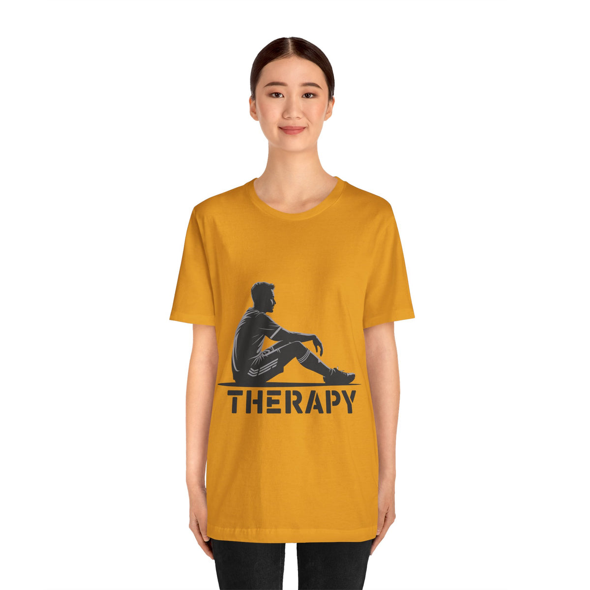 Therapy Silhouette Tee-Mental Health Awareness Graphic Unisex T-Shirt by Printify