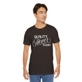 Quality Never Fades Vintage Script Tee - Premium Typographic Streetwear Unisex T-Shirt by Printify