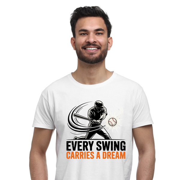Every Swing Carries A Dream Baseball T-Shirt | Motivational Sports Tee | Baseball Player Gift