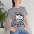 I Just Want to Read Books & Pet My Cat T-Shirt-Cute Cat Reading Tee for Book Lovers Unisex T-Shirt by Printify